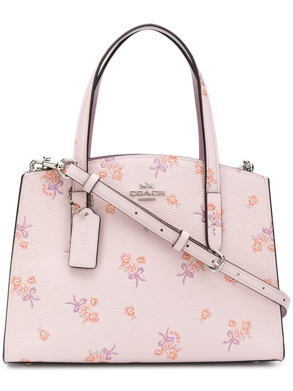 Coach Charlie 28 in floral pink ice print. Review call outs!!
